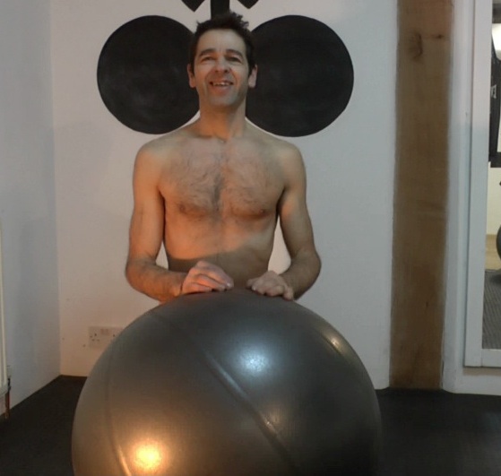 Nude Male Exercise Ball | Gay Fetish XXX