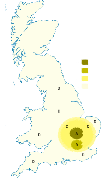 uk map of alternative male personal training cost